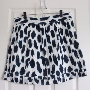 Loft White & Blue Skirt